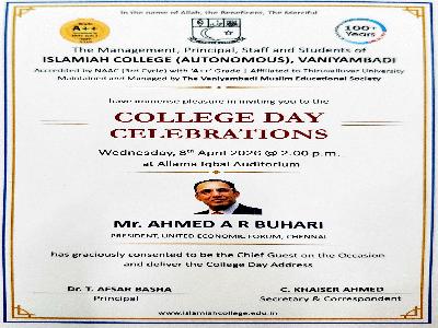 COLLEGE DAY CELEBRATIONS -2026